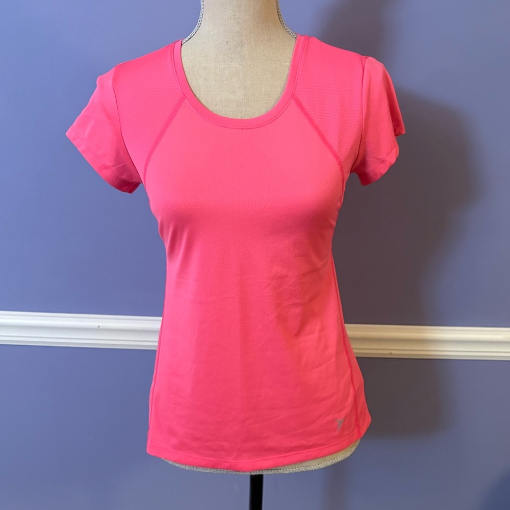 Old Navy Bright Pink Short Sleeve Mesh Tee